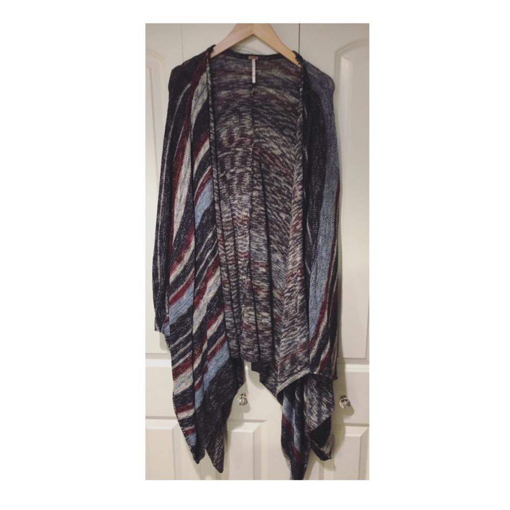 Free People Short Sleeve Oversized Cardigan